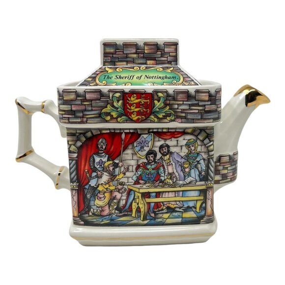 Sadler England Teapot Robin Hood Sherwood Forest & Sheriff of Nottingham 2019293 - Picture 3 of 15